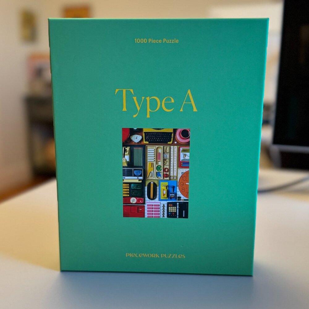 Piecework Puzzles “Type A” 1000 Piece Jigsaw Puzzle–COMPLETE!